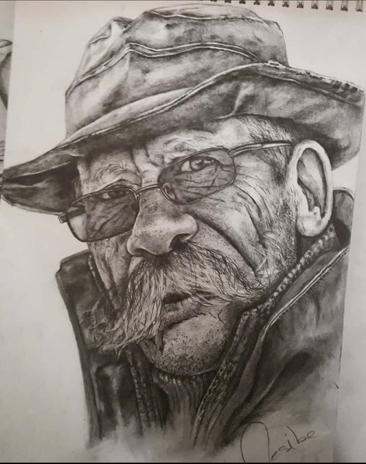 Custom Pencil Portrait Drawing, Pencil portrait from photo by Nesibe Biçici