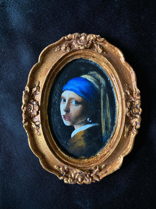 Mona Lisa Original Oil Painting on Small Frame